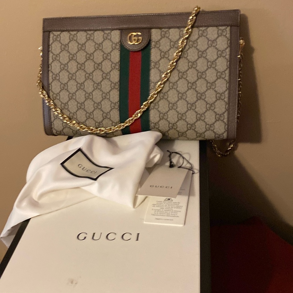 Gucci Ophidia Medium signature design large clutch purse